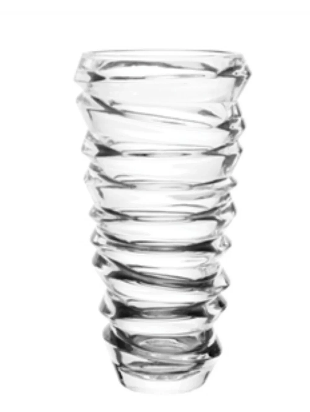 Syndicate Crystal Eclipse Floral Vase - clear